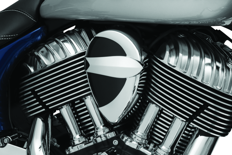 Kuryakyn Horn Cover John Shope Series Chrome - 5697 For Indian 2014-2021