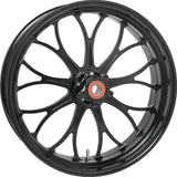 Performance Machine 21x3.5 Forged Wheel Revolution Black Ano - 1204-7106R-RVNAJAP-B For Harley Touring 2008-2021