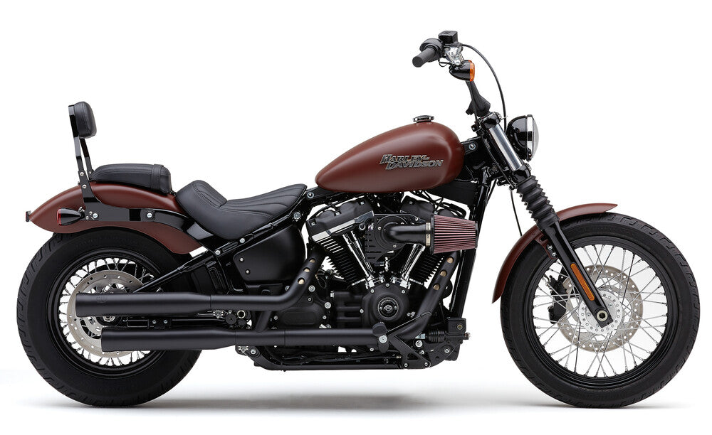 Cobra 3" NH Series Slip-ONS Black Softail - 6048B For Harley Softail 2018-2024