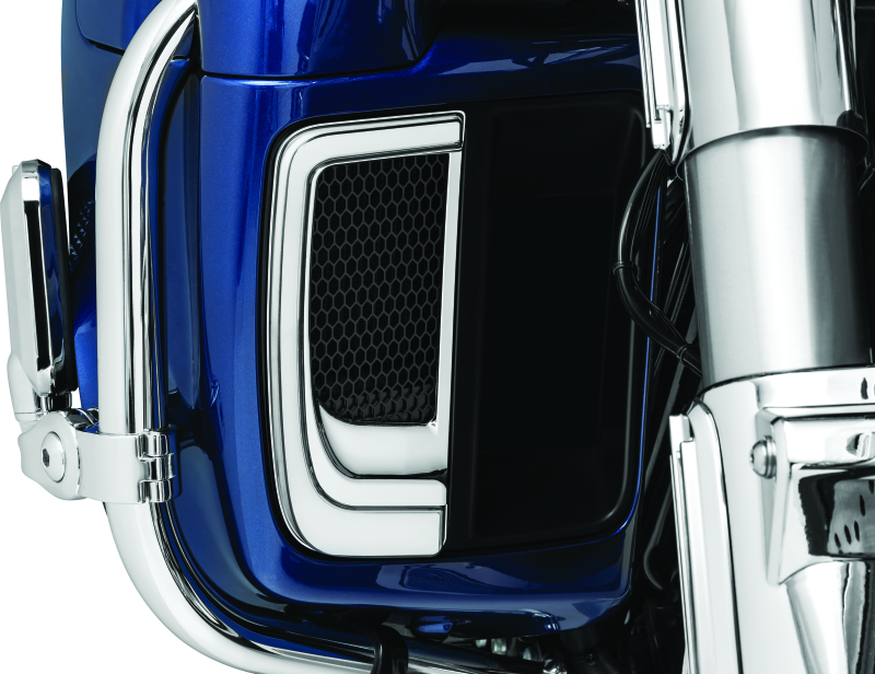 Kuryakyn Tracer Lower Fairing Grill Chrome - 5063 For Harley Touring 2014-2020