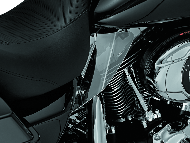 Kuryakyn Saddle Shields Heat Deflectors 08 Touring Smoke - 1196 For Harley Touring 2008