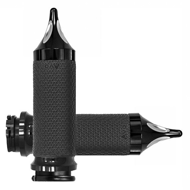 Avon 40-4742BK MF-63B-ANO-SPK CABLE THROTTLE MEMORY FOAM GRIP BLACK