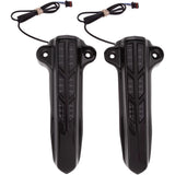CIRO 0403-0137 43003 Forkini Lower Fork Leg Covers — with LED - Gloss Black - With LEDs