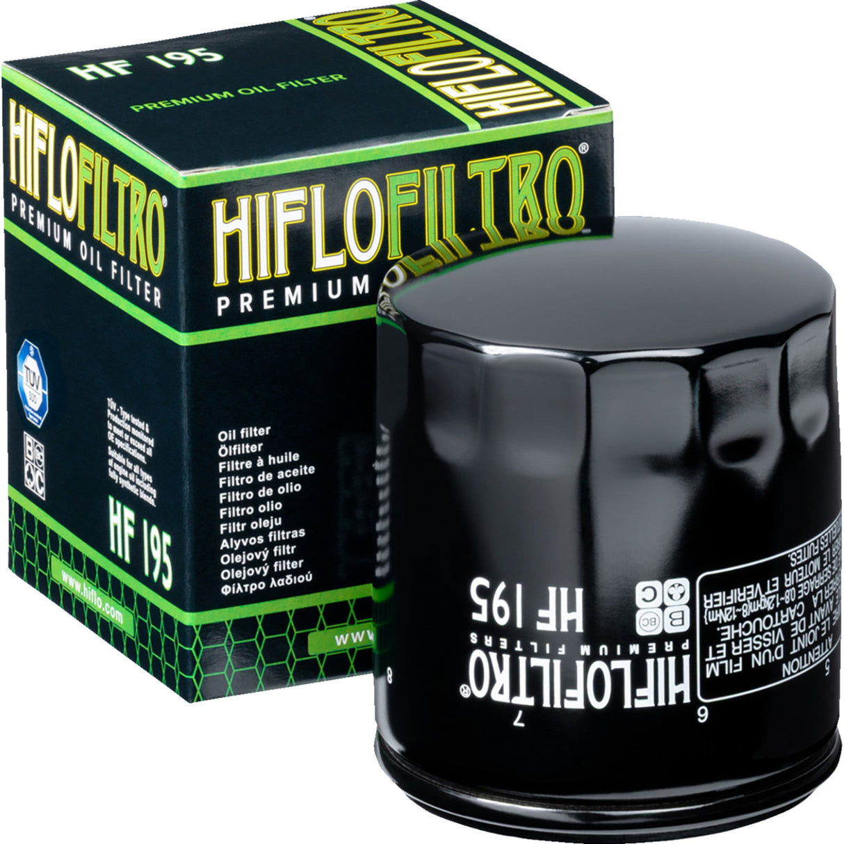 HIFLOFILTRO 0712-0685 HF195 Premium Oil Filter Oil Filter - Black