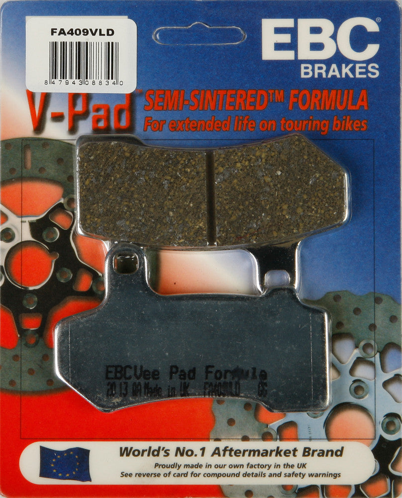 Ebc Brake Pads V-Series Chrome - FA409VLD For Harley Touring 2006-2018