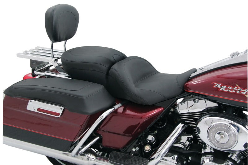 Mustang Motorcycle Sissy Bar Pad (12 Inch X 9 Inch) Black - 79071 For Harley Touring 1997-2021
