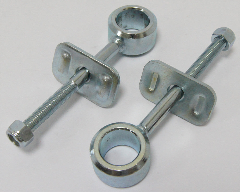 Harddrive Rear Axle Adjuster SET Zinc FLT OEM 41573-84 - 25-060 For Harley Tour 1984-1996