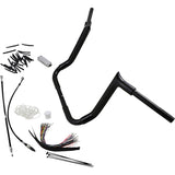 FAT Baggers INC. 1-1/2" EZ Install Pointed Top Handlebar Kit 14" Black - 809114-B For Harley Touring 2008-2013