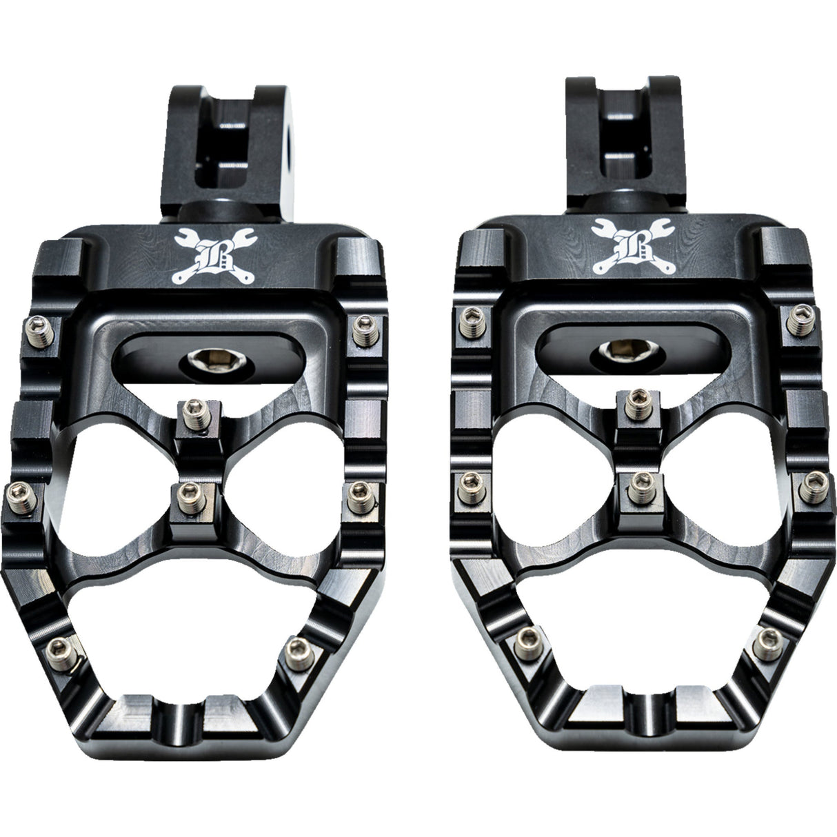 BURLY BRAND 1620-2729 B13-1017B MX Evolution Pegs MX Evolution Passenger Pegs - Black - Softail