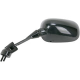 EMGO 0640-0162 20-43014 Carbon Fiber Mirror Mirror - Side View - Black/Carbon Fiber - Rectangle - Left - Kawasaki