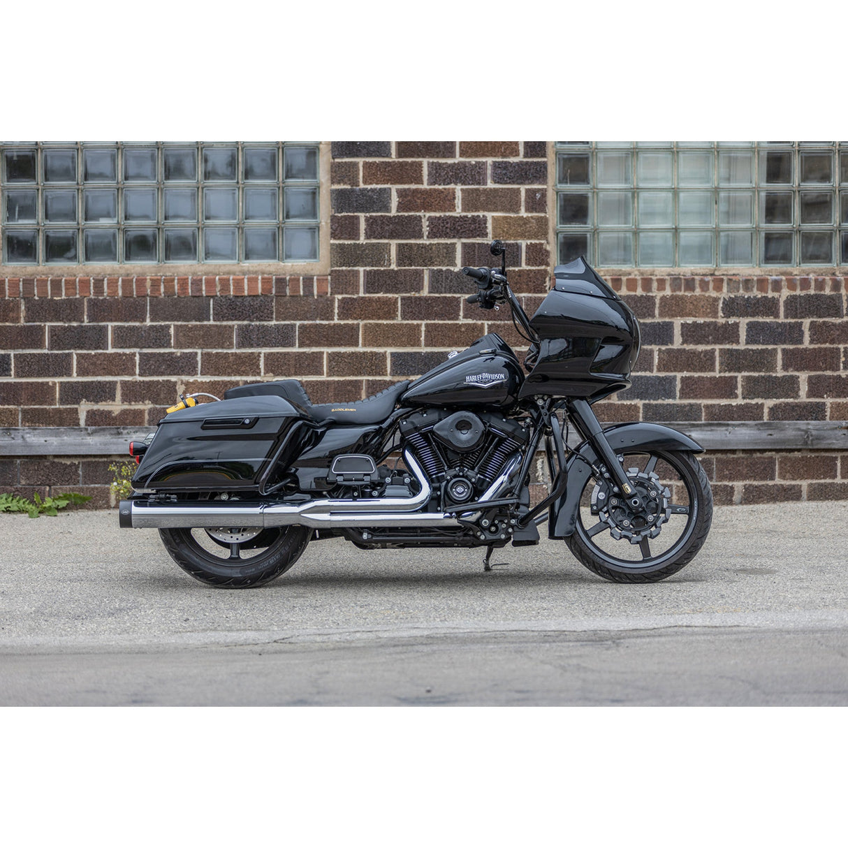 S&S Cycle 2-Into-1 Sidewinder® Exhaust System FL Chrome - 550-0776 For Harley Touring 1995-2016