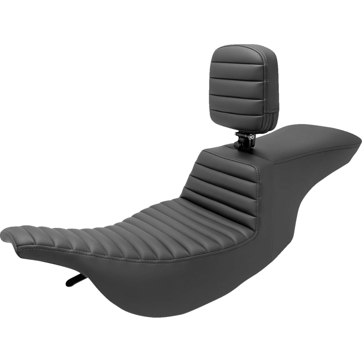 Saddlemen Tour Step-Up Seat Rider Backrest Tuck-N-Roll - 897-07-191BR For Harley Touring 1997-2007