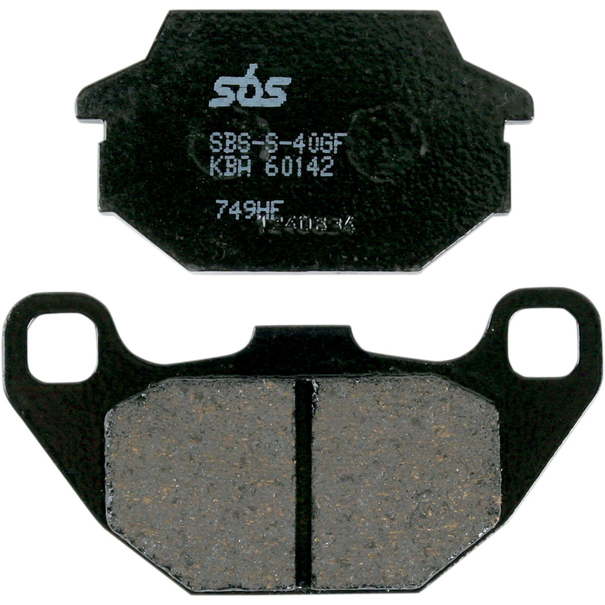 SBS HF Street Ceramic Organic Brake Pads - 749HF For Kymco ATV/UTV Models 2002-2010 | SYM 125 / 200 2004-2012