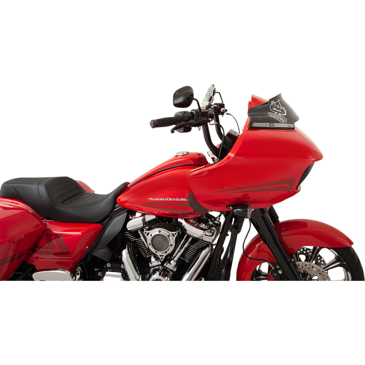Klock Werks Sport Flare® Windshield 6" Black - KWW-01-0403 For Harley Road Glide 2015-2025
