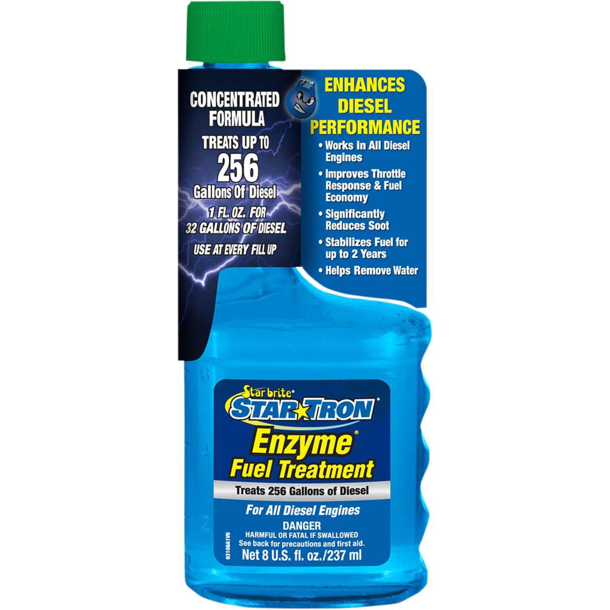 STAR TRON 3706-0028 093108 Enzyme Diesel Additive Diesel Treatment - 8 U.S. fl oz.