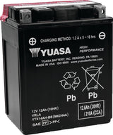 Yuasa Battery YTX14AH-BS High Performance AGM 12-Volt Battery W Bottle - YUAM62H4A Yamaha ATV/UTV Models 1983-1995