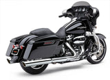 Cobra 909-Twins 4" Slip-ONS Chrome FLH FLT - 6108 For Harley Touring 2017-2026