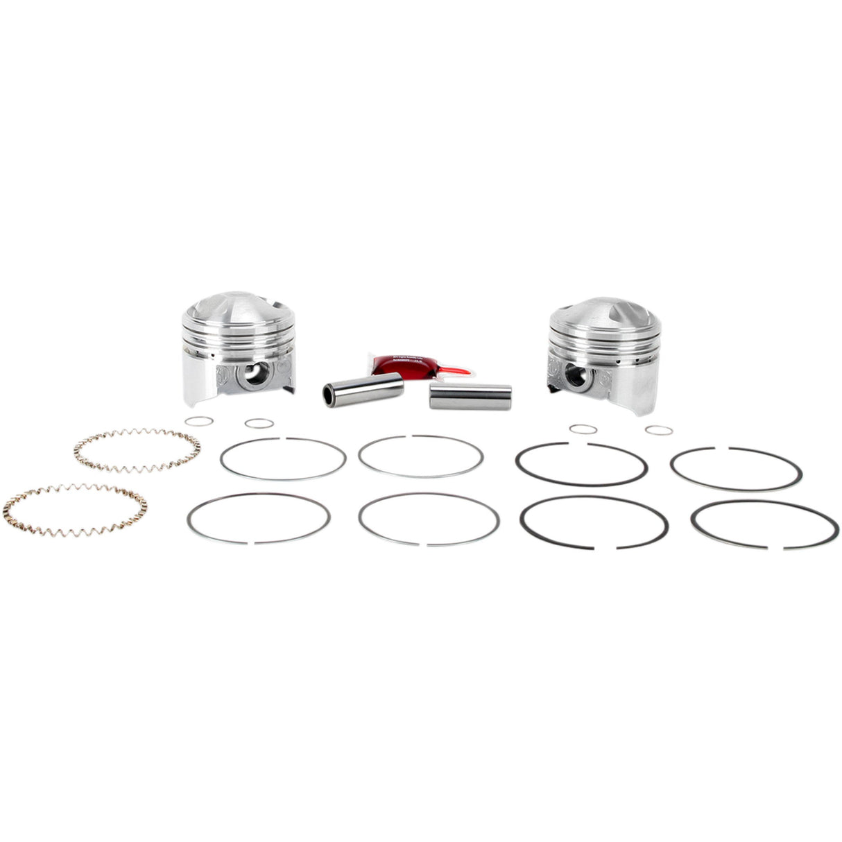 KB Performance Hypereutectic Piston Kit 3.437" +0.020" 9.0:1 CR 74" Big Twin - KB263.020 For Harley Motorcycles 1941-1979