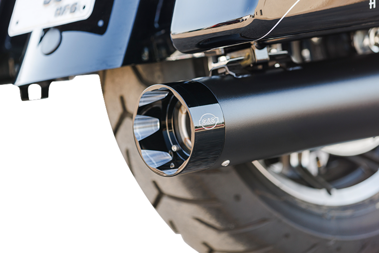 2-into-1 Sidewinder Exhaust System - 50-State - Black - M8 Touring - 1800-2732
