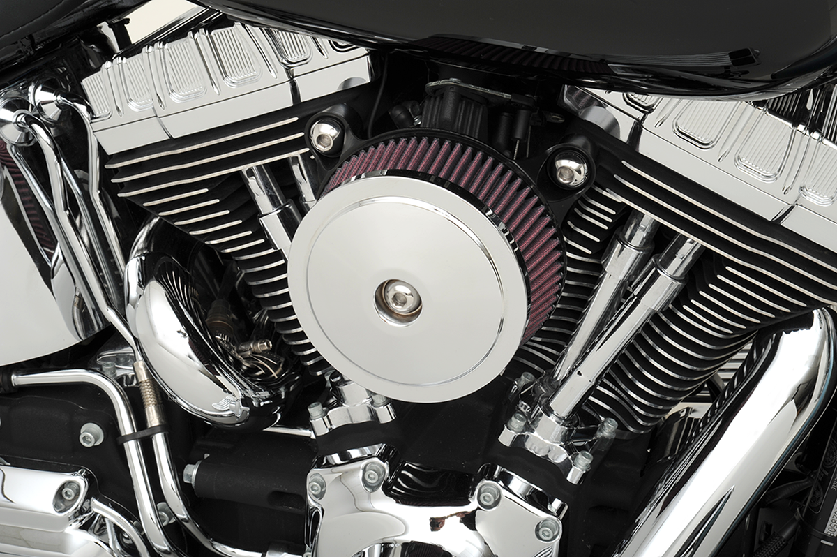 Air Cleaner Cover - Bob Dome - Chrome - 1014-0120
