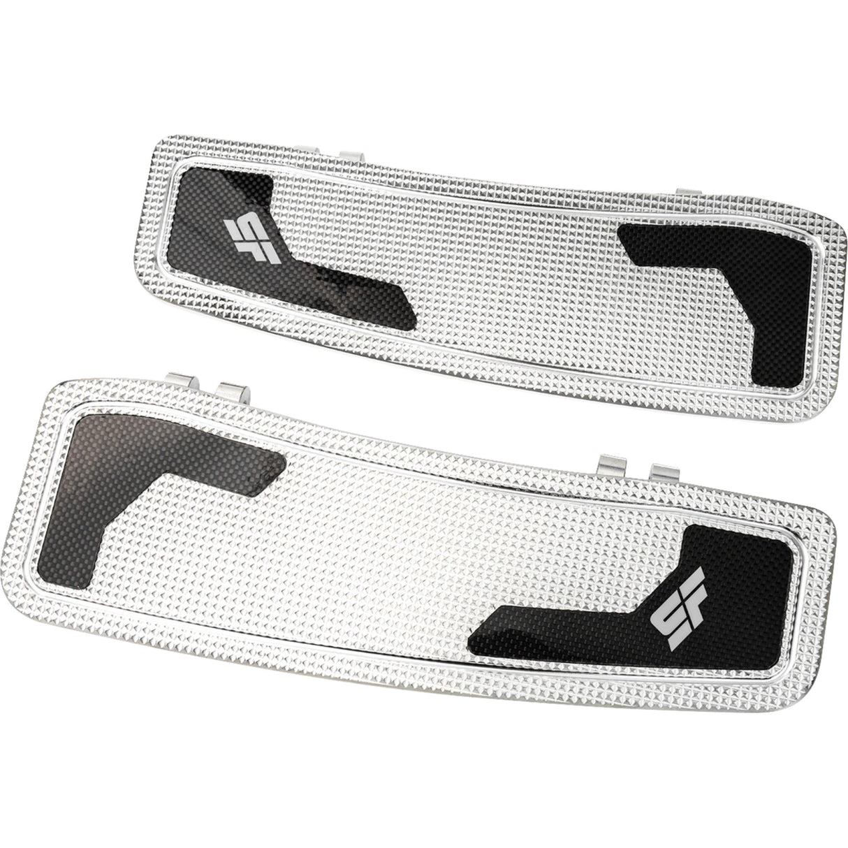 Slyfox Driver Floorboards Black Polished Touring - SF-905-00-2 For Harley Motorcycles 1980-2023