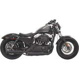 Bassani Xhaust Firepower Series Slip-On Mufflers Black Fluted Sportster - 1X27TB For Harley Sportster 2014-2020