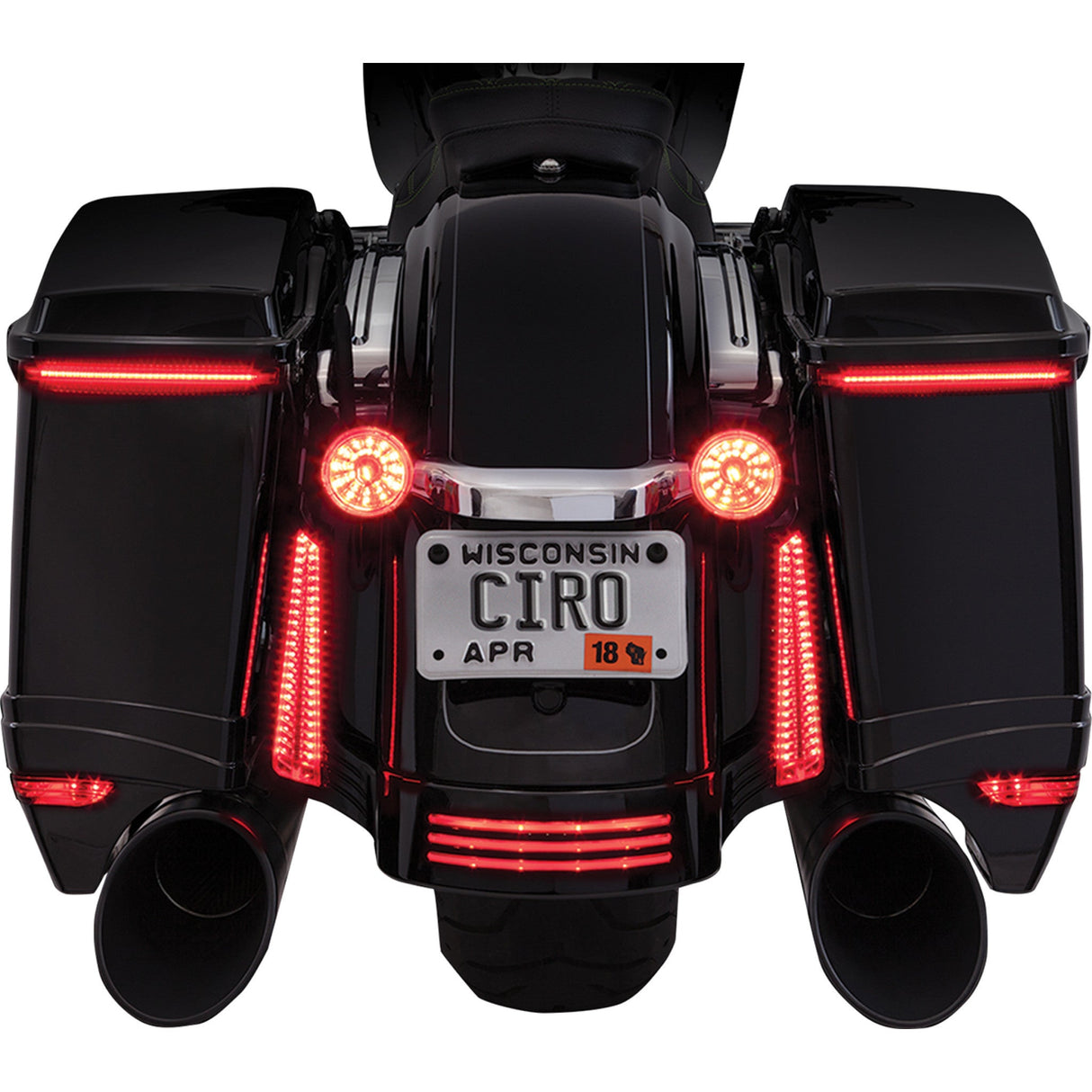 Ciro Bag Blades® Accent Light - 40039 For Harley Street Glide 2010-2013