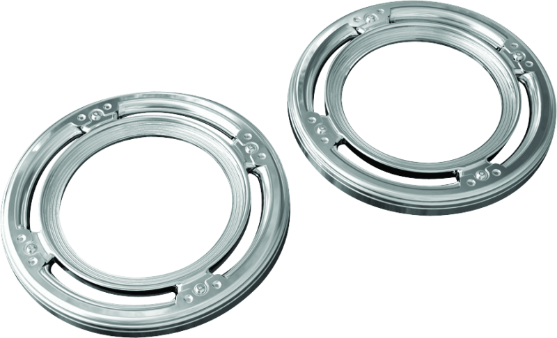Kuryakyn 3792 Rear Speaker Accents For Harley-davidson Chrome