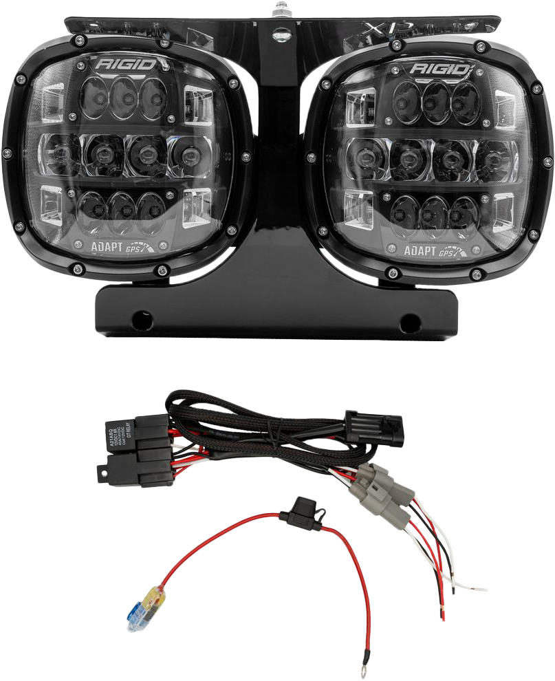 Rigid Industries Rigid Adapt Headlight Kit ` (EXC.`23 CVO) Fltr - 300426 For Harley Road Glide 2015-2023