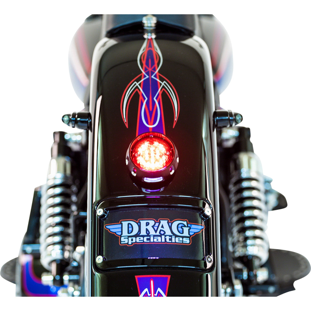 KLOCK WERKS 2030-0230 KWS-01-0082 WFB™ Benchmark Stretched Rear Fender License Plate Frame - Raw