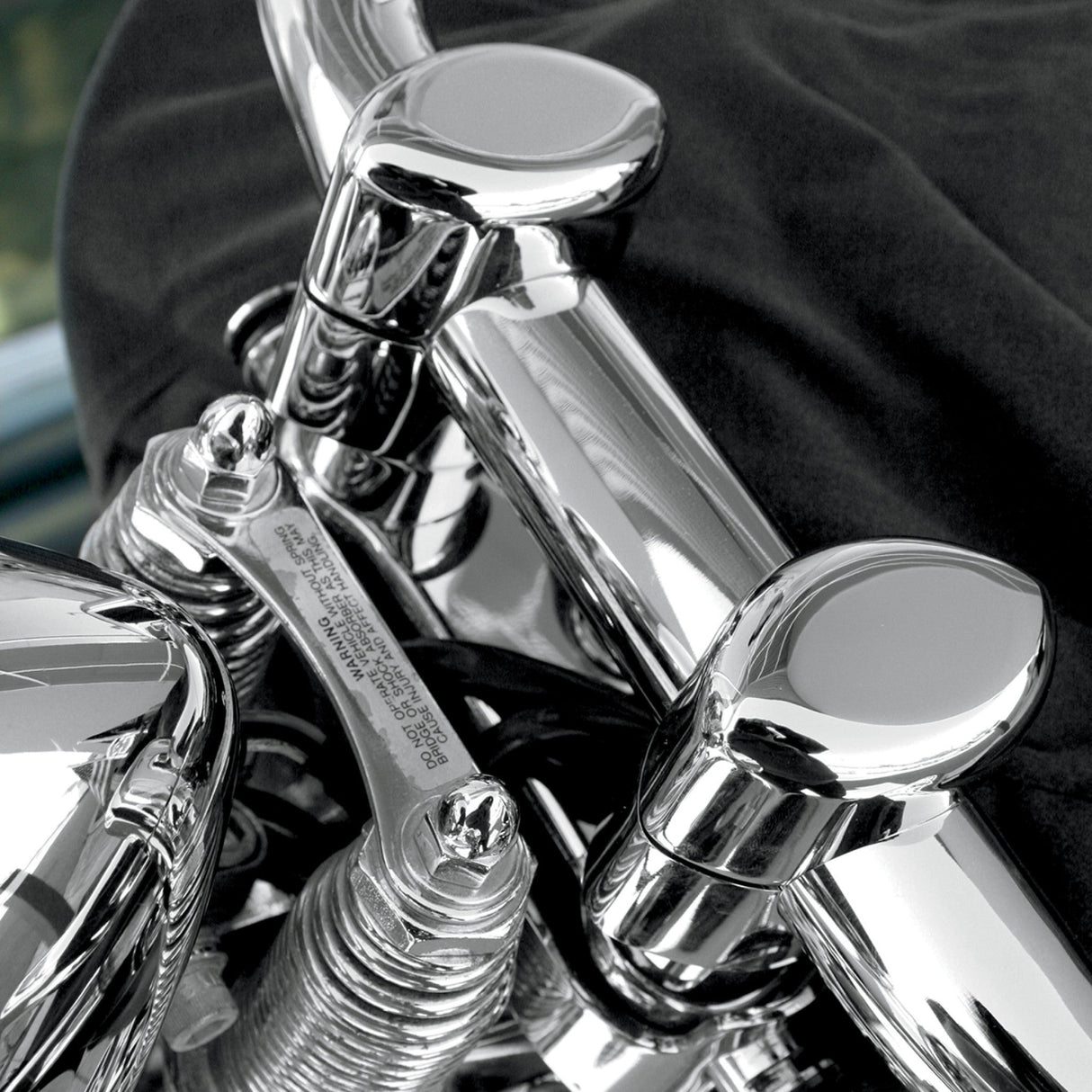 Drag Specialties Big Buffalo 1-1/2" Springer Handlebar Riser Kit Chrome For Harley Softail 1988-2009