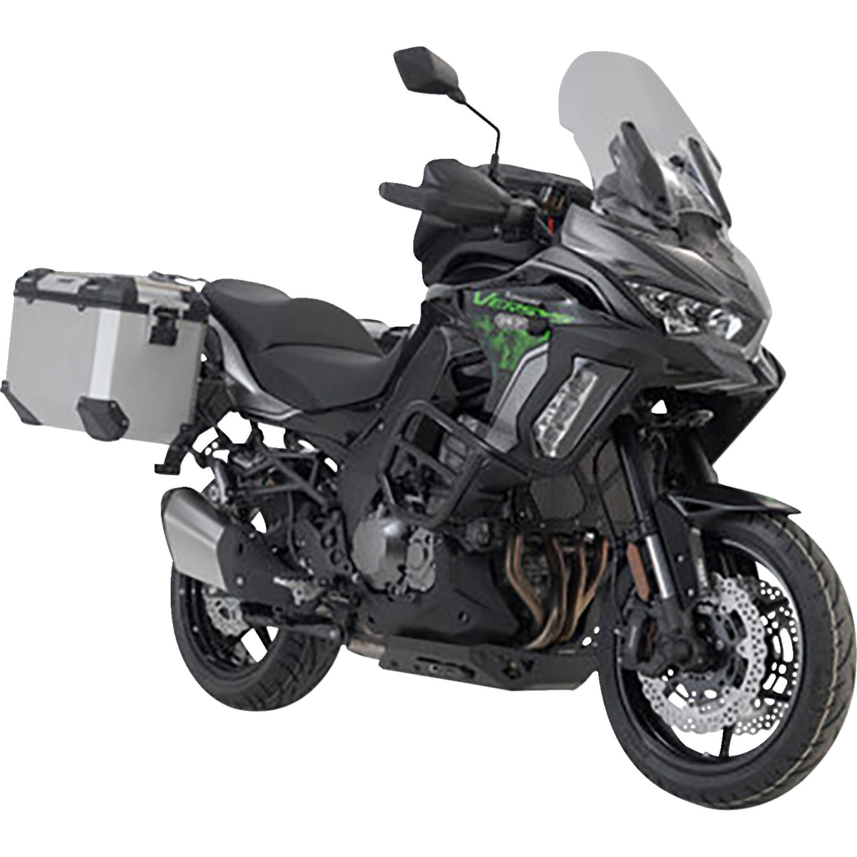 SW-MOTECH 3580-0460 KFT.08.922.70001/S TRAX ADV Aluminum Case System silver - kawasaki versys 1000 '18-'23