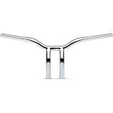 LA CHOPPERS 0601-4938 LA-7338-10 Kage Fighter Welded Bent-Riser Handlebar - One Piece - Bent - 10" - Chrome