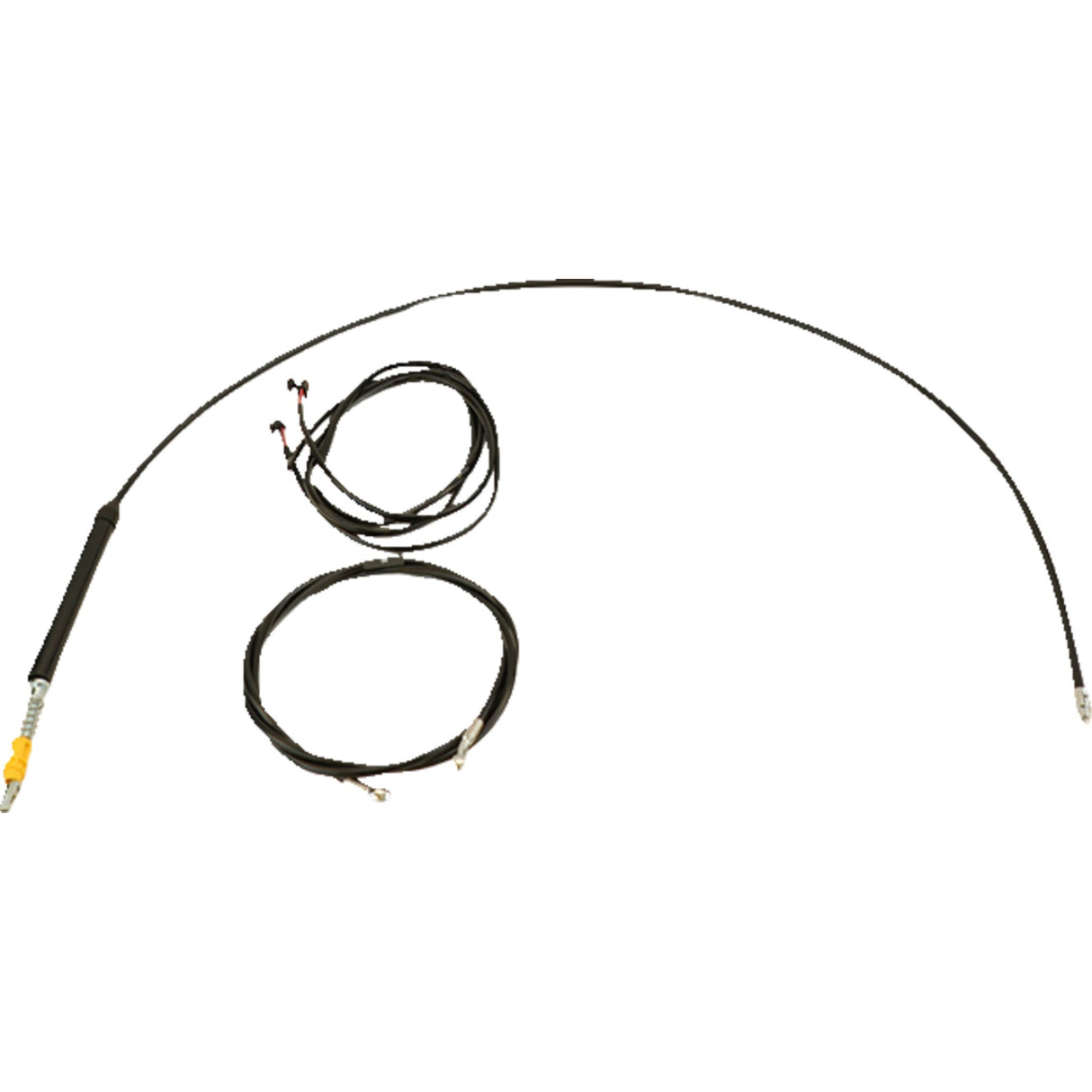 LA Choppers Complete Plug-And-Play Cable Kit Upper 12" 14" Handlebars Black - LA-8060KT3-13B For Harley Touring 2017-2020