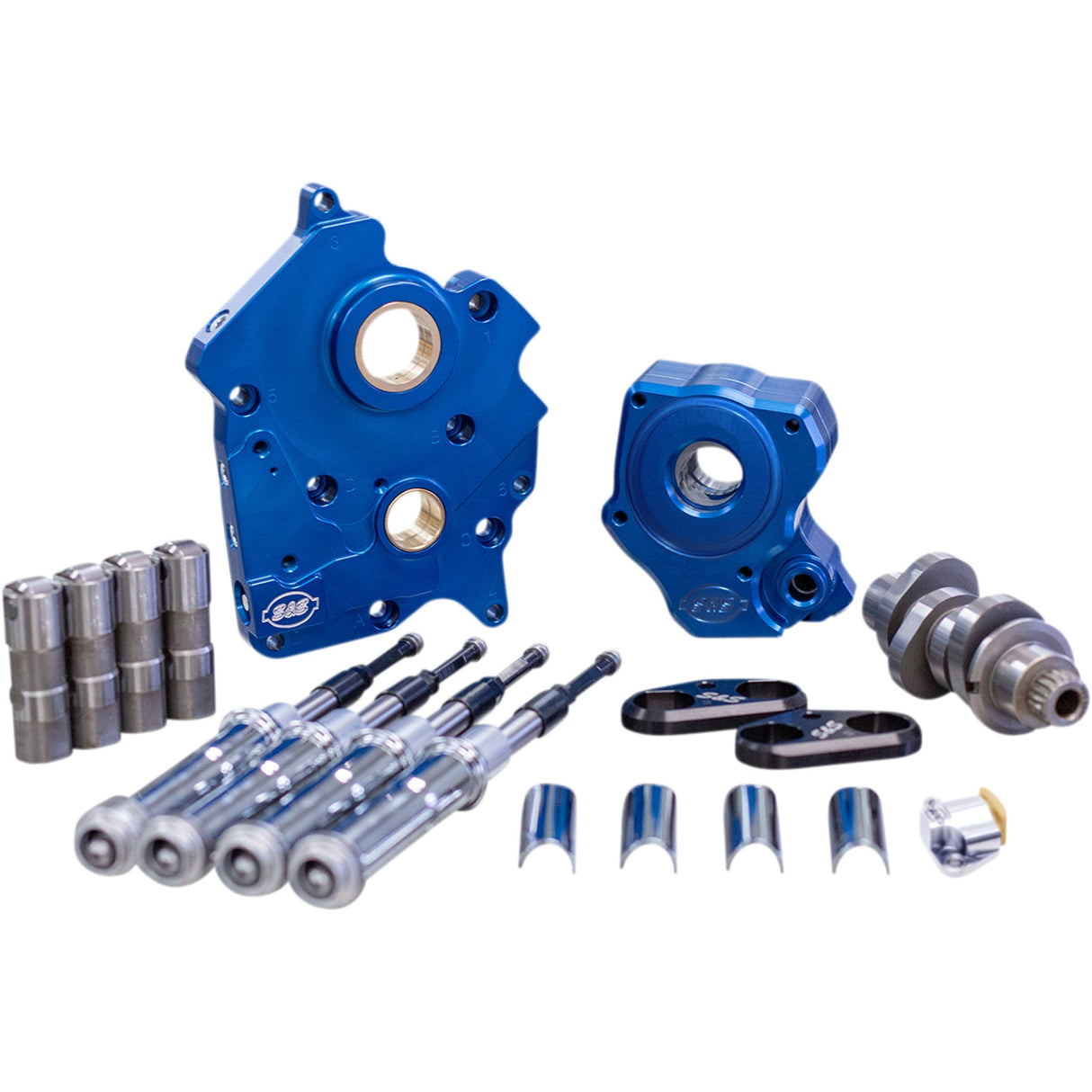 S&S CYCLE 0925-1353 310-0999B Cam Chest Kit for M8 - Cam Chest Kit with Plate - Chain Drive - Water Cooled - 465 Cam - Chrome Pushrods - M8