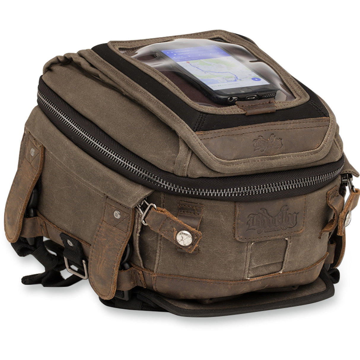 BURLY BRAND 3502-0260 B15-1010D Voyager Tank/Tail Bag Tank Tail Bag - Dark Oak