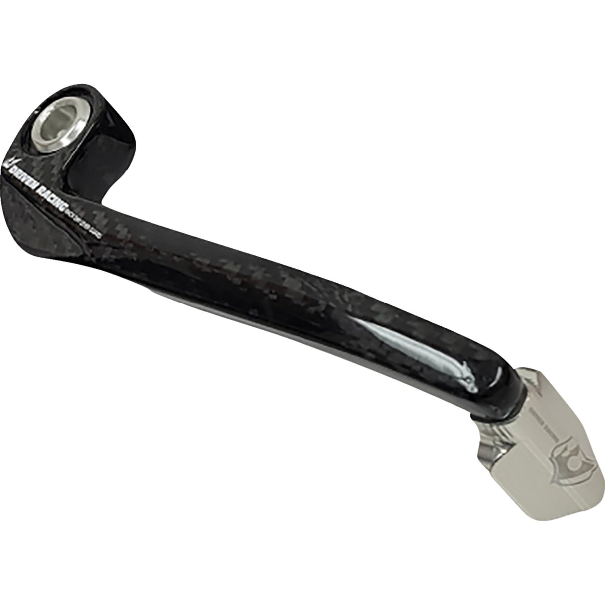 DRIVEN RACING 0615-0371 DCTDLG-1-SL Trackday Lever Guard Lever Guard - Carbon Fiber - Brake - Silver