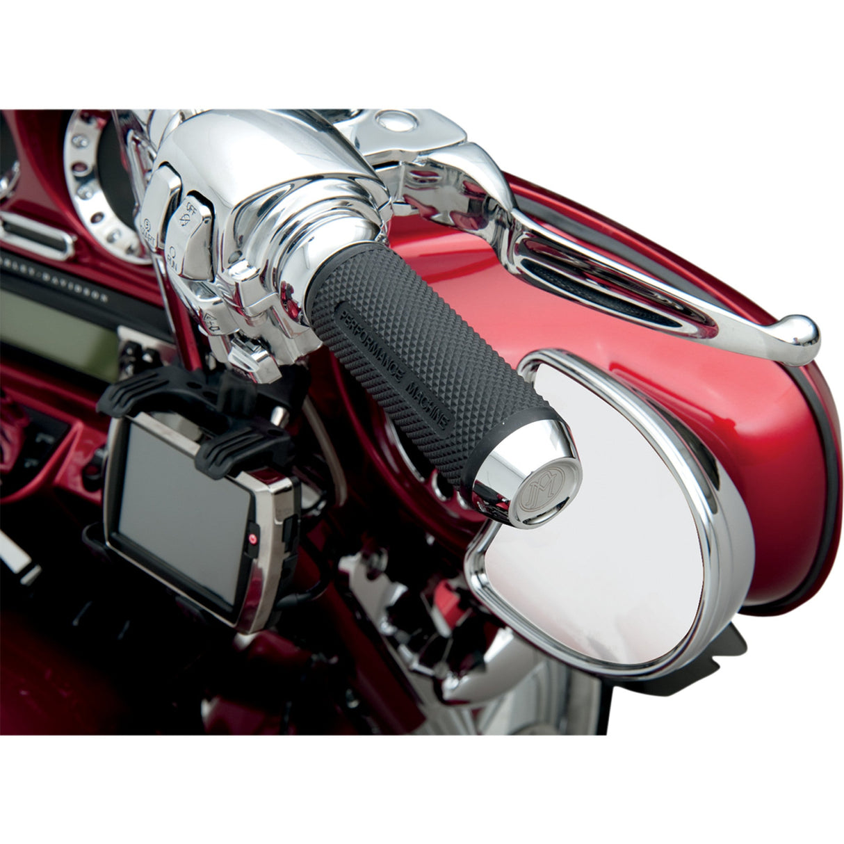 Performance Machine Elite Grips - 0063-2028-CH For Harley Motorcycles 2008-2020