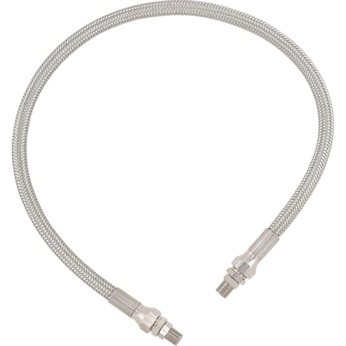 DRAG SPECIALTIES 0711-0056 Universal Stainless Steel Braided Oil Line Universal Oil Line - Stainless Steel - 24"
