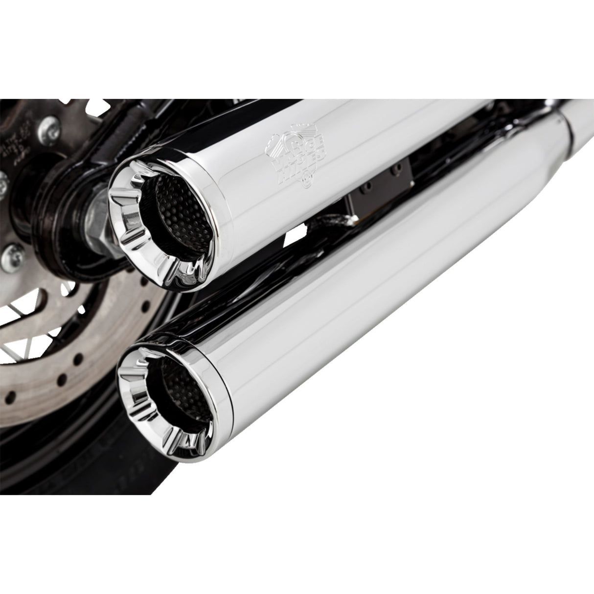 Vance & Hines Eliminator 300 Slip-On Mufflers Chrome - 16312 For Harley Softail 2018-2025