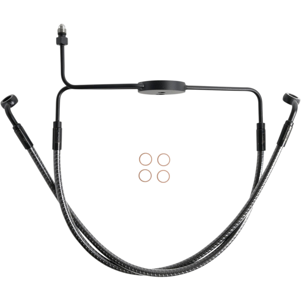 Magnum Shielding Karbonfibr Lower Brake Line Lower Karbonfiber - 77013 For Harley Fat Bob 2008-2017