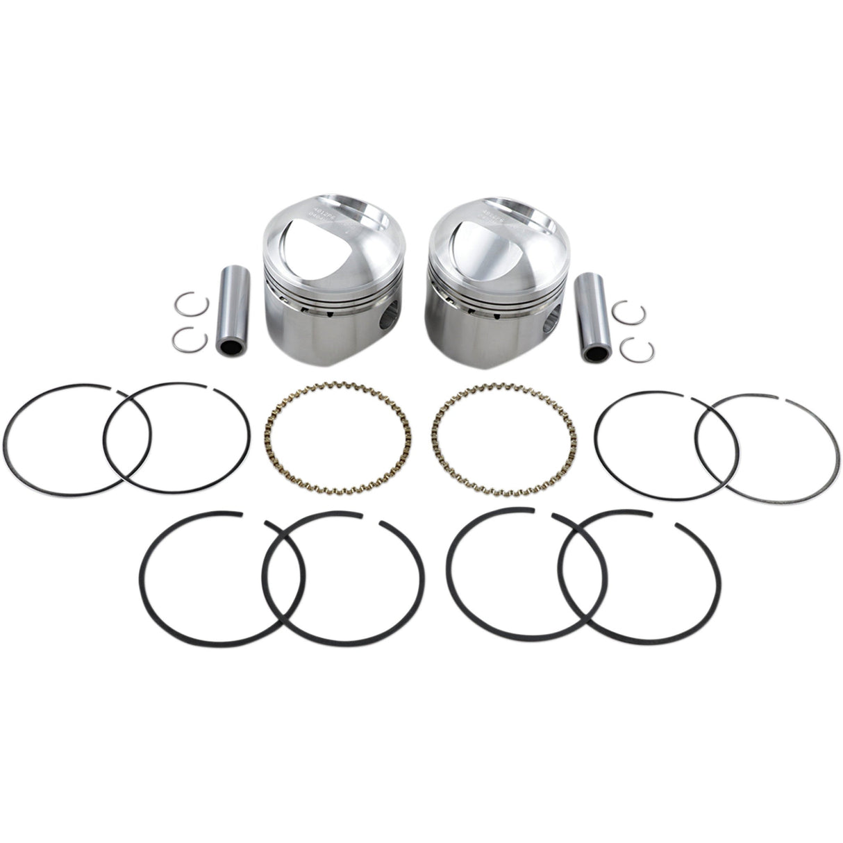 WISECO K1611 K1611 High-Performance Piston Kit Piston Kit - +0.060" - Big Twin