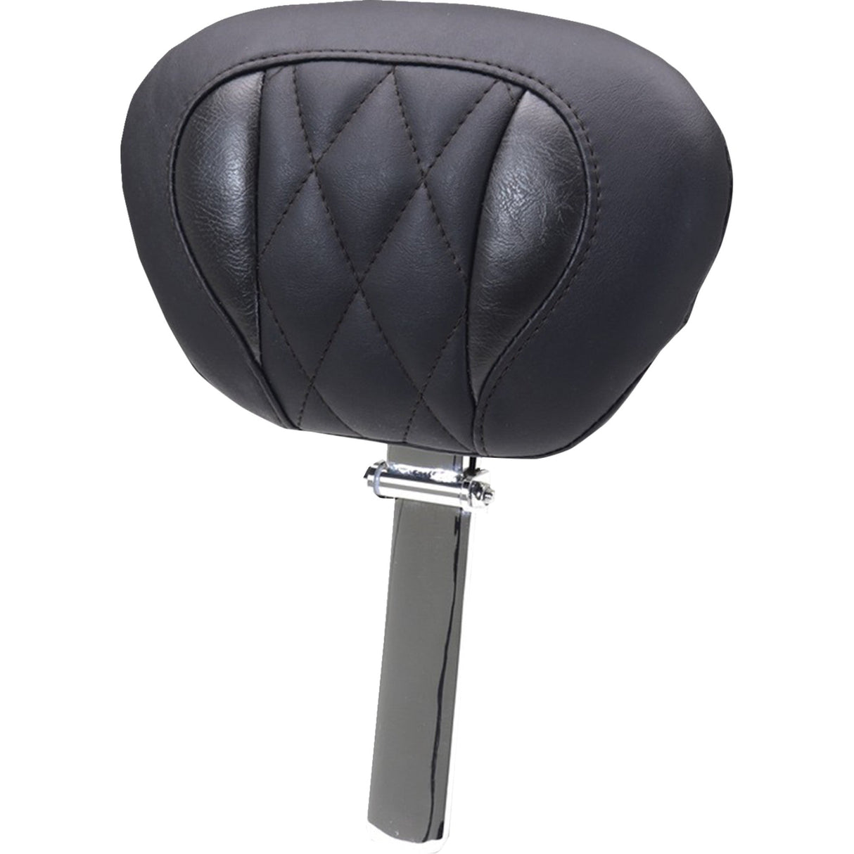 Mustang Deluxe Touring Driver Backrest Diamond Black Stitching - 89460 For Harley Touring 2023-2026