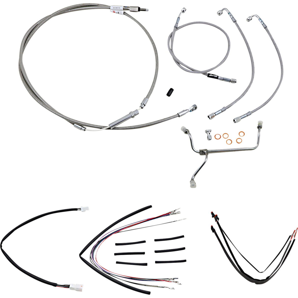 Burly Brand Complete Cable Kit - B30-1154 For Harley Road King 2014-2016