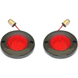 CUSTOM DYNAMICS 2020-1693 PB-FB-R-1156BR ProBEAM® Flat Bezel Rear LED Turn Signals - Black - Red Lens