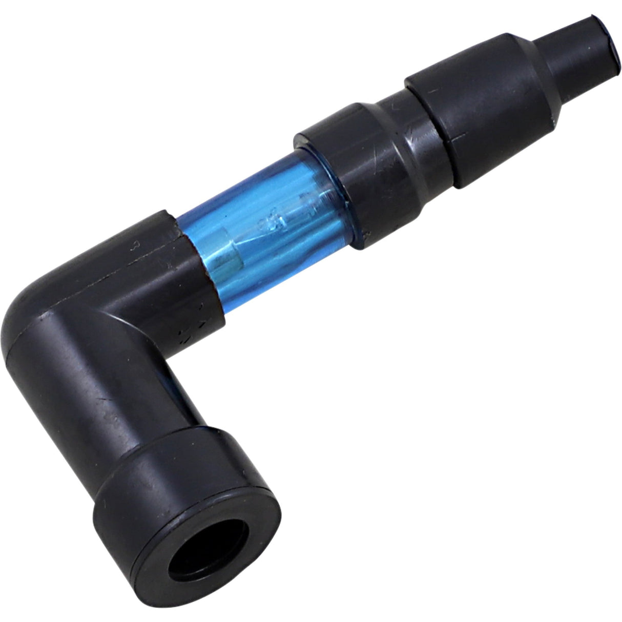 PARTS UNLIMITED DS-305006 Flashing Spark Plug Cap Spark Plug Cap - 90 Degree - Blue