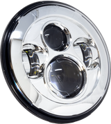 Letric Lighting Co LLC-ILH-7B 7" LED Headlight Black For Indian 2012-2024