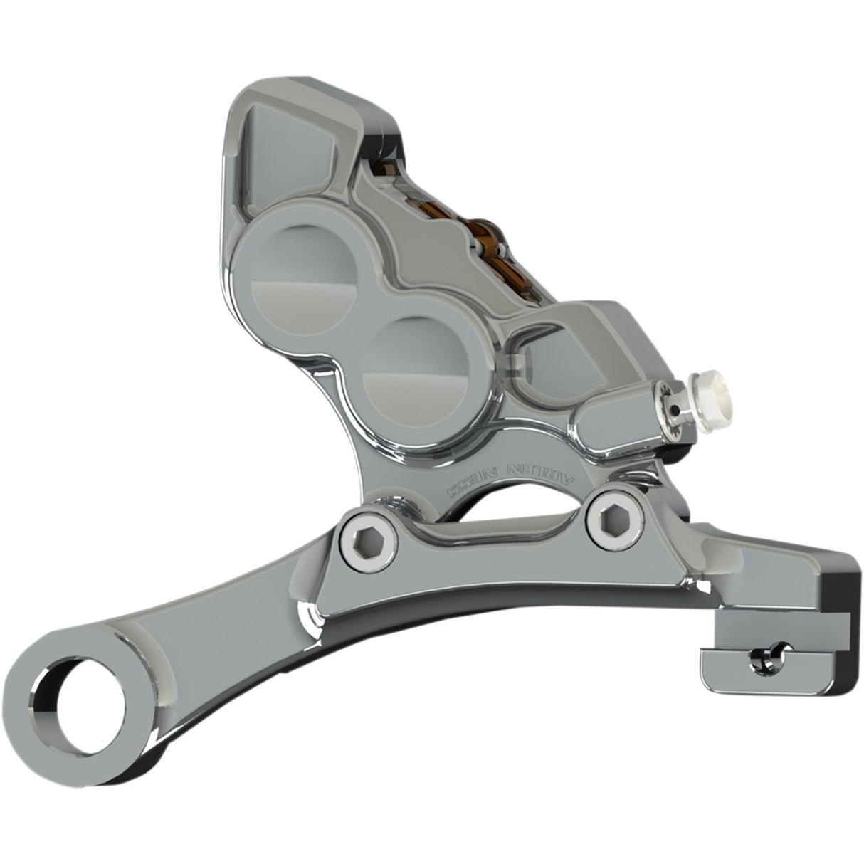 Arlen Ness Ness Tech Four-Piston Caliper Rear 11.8" Chrome - 02-304 For Harley Touring 2009-2026
