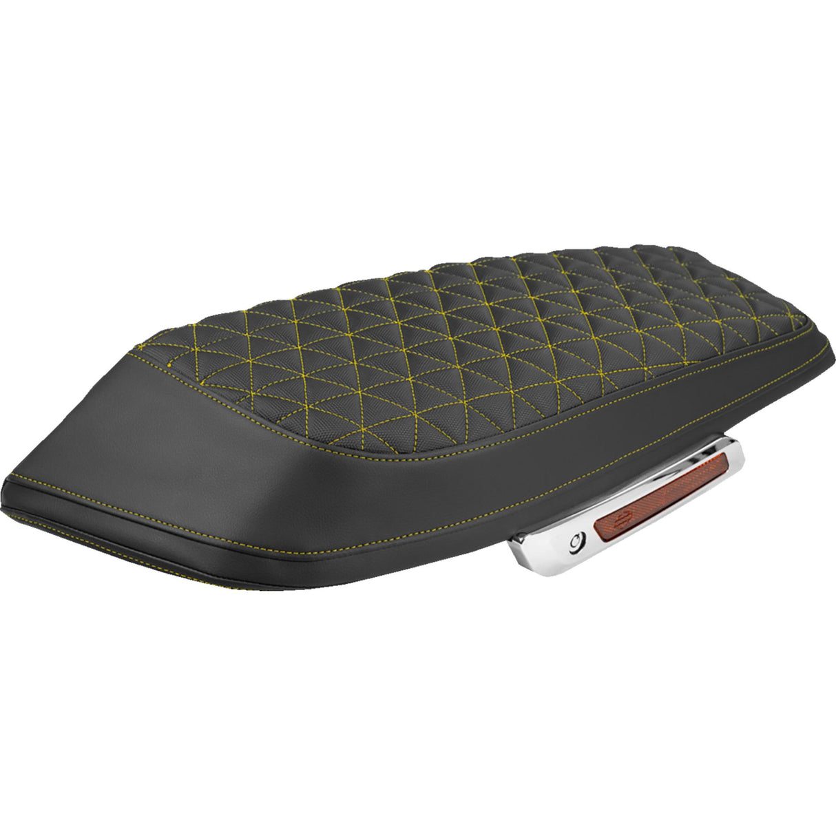 SADDLEMEN 3501-2368 L870-23-21107 Saddlebag Lid Covers tri-gripper - gold stitch - flh/flt '23-'25