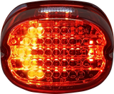 Low Profile LED Taillight with Integrated Auxiliary Turn Signals